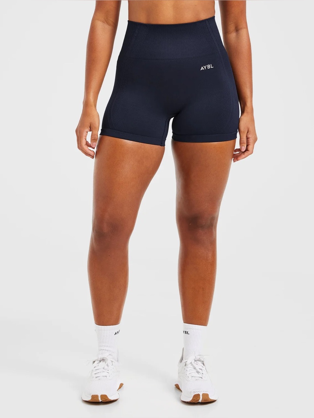 NWT Aybl Women’s Balance V3 Seamless Shorts Color Navy